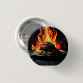 Icoon: Schotel met pasta en vlees Ronde Button 3,2 Cm (Voorkant /achterkant)