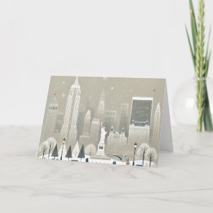 Icoon Standbeeld Liberty & NYC Silhouet Kerstvakan
