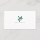 Icoon Tand reinigen | tandheelkunde Visitekaartje (Achterkant)