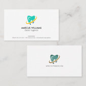 Icoon Tand reinigen | tandheelkunde Visitekaartje (Voorkant / Achterkant)