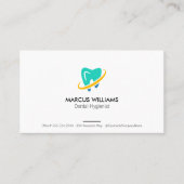 Icoon Tand reinigen | tandheelkunde Visitekaartje (Voorkant)