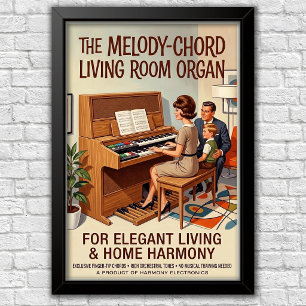 Icoon van 1960s-reclame poster