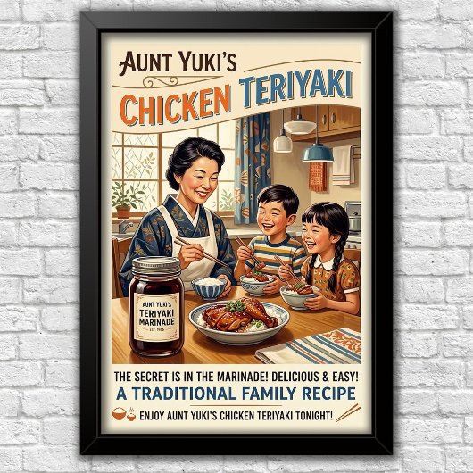 Icoon van 1960s-reclame poster