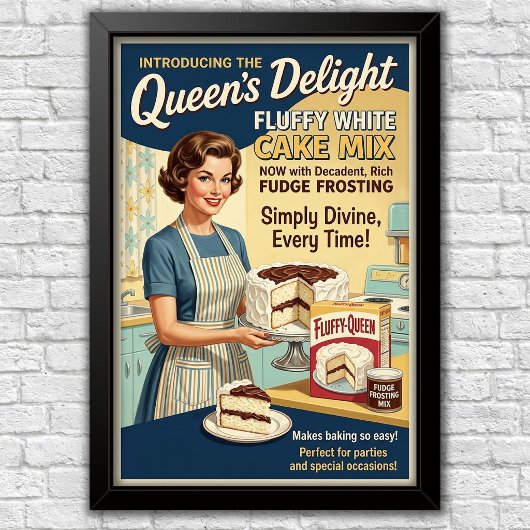 Icoon van 1960s-reclame poster