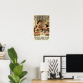 Icoon van 1960s-reclame poster (Thuiskantoor)