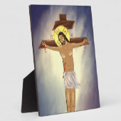 Icoon van Christus aan het Kruis Fotoplaat (Zijkant)