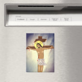 Icoon van Christus aan het Kruis Magneet (Insitu (Vaatwasser))
