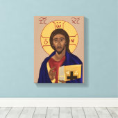 Icoon van Christus Canvas Afdruk (Insitu (Houten vloer))