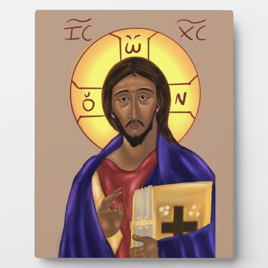 Icoon van Christus Fotoplaat (Voorkant)
