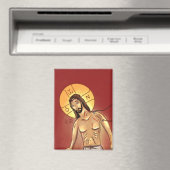 Icoon van Christus Magneet (Insitu (Vaatwasser))