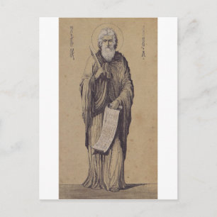 Icoon van de Heilige Elia de Profeet Heilige Kunst Briefkaart