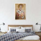 Icoon van de Heilige Nicolaas Canvas Afdruk (Insitu (Slaapkamer))