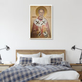 Icoon van de Heilige Nicolaas Canvas Afdruk (Insitu (Slaapkamer))