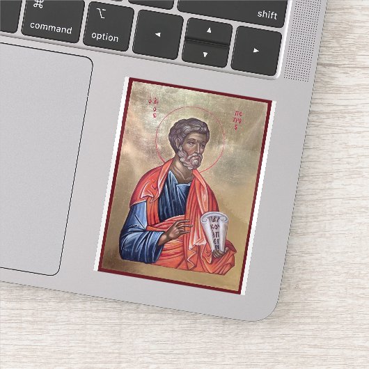Icoon van de heilige Petrus de apostel Sticker (Detail)