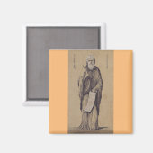 Icoon van de Heilige profeet Elia Heilige Kunst Magneet (Voorkant / Achterkant)