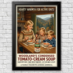 Icoon van de jaren 60 reclame poster