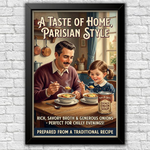 Icoon van de jaren 60 reclame poster