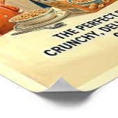 Icoon van de jaren 60 reclame poster (Hoek)
