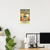 Icoon van de jaren 60 reclame poster (Thuiskantoor)