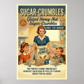 Icoon van de jaren 60 reclame poster (Voorkant)