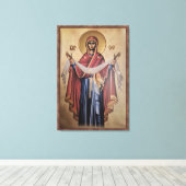 Icoon van de Maagd Maria Canvas Afdruk (Insitu (Houten vloer))