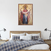 Icoon van de Maagd Maria Canvas Afdruk (Insitu (Slaapkamer))