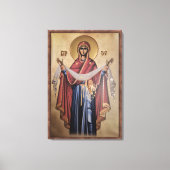 Icoon van de Maagd Maria Canvas Afdruk (Voorkant)