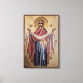 Icoon van de Maagd Maria Canvas Afdruk (Voorkant)