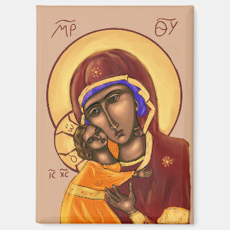 Icoon van de Moeder Gods Magneet
