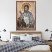 Icoon van de Sint-Johannes Canvas Afdruk (Insitu (Slaapkamer))