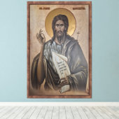 Icoon van de Sint-Johannes Canvas Afdruk (Insitu (Houten vloer))