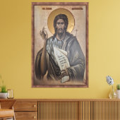 Icoon van de Sint-Johannes Canvas Afdruk (Insitu (Woonkamer))