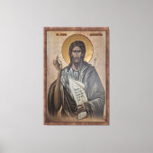 Icoon van de Sint-Johannes Canvas Afdruk (Voorkant)
