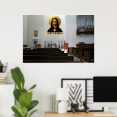 Icoon van de Sint-Rafqakapel  Poster (Thuiskantoor)