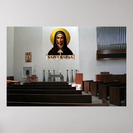 Icoon van de Sint-Rafqakapel  Poster (Voorkant)