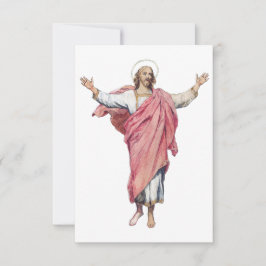 Icoon van de verrezen Heer Heilige kaart
