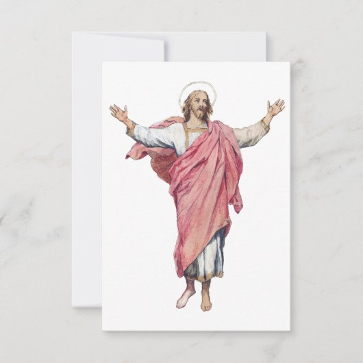 Icoon van de verrezen Heer Heilige kaart (Voorkant)