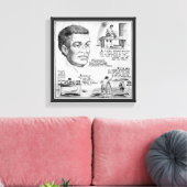 Icoon van de zwarte geschiedenis: Benjamin Banneke Canvas Afdruk (Insitu (Woonkamer))