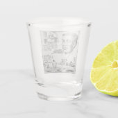 Icoon van de zwarte geschiedenis: Benjamin Banneke Shot Glas (Achterkant)