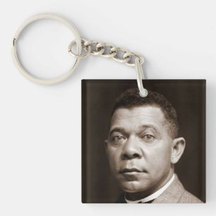 Icoon van de zwarte geschiedenis: Booker T Washing Sleutelhanger