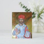 Icoon van Heer Jezus Christus Hoge Priester voor a Briefkaart (Staand voorkant)