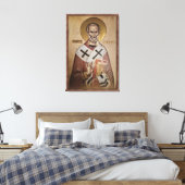 Icoon van het Sint-Nicolaasframe 2 Canvas Afdruk (Insitu (Slaapkamer))