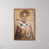 Icoon van het Sint-Nicolaasframe 2 Canvas Afdruk (Voorkant)