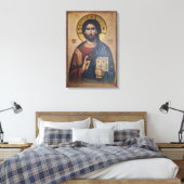 Icoon van Jezus Christus Canvas Afdruk (Insitu (Slaapkamer))