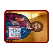 Icoon van Jezus Christus Pantocrator Magneet (Horizontaal)