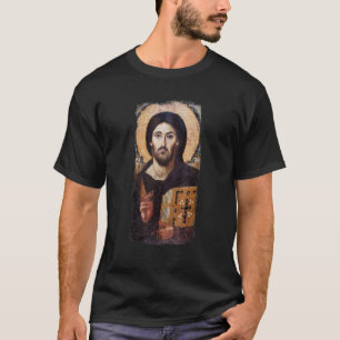 Icoon van Jezus Christus Pantocrator Mount Sinai T-shirt