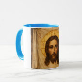 Icoon van Jezus Christus van de Heilige Doek Mok (Voorkant links)