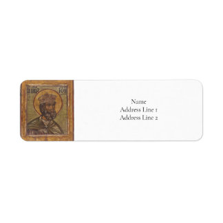 Icoon van Job Orthodox Christelijk Byzantijns Etiket