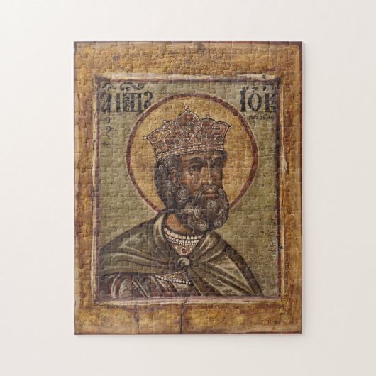 Icoon van Job Orthodox Christelijk Byzantijns Legpuzzel (Verticaal)