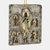 Icoon van Johannes de Doper, engel van de woestijn Keramisch Ornament (Rechts)